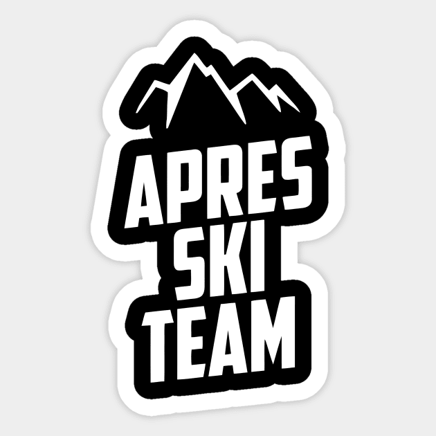 Apres Ski Team Mountain Sticker by Ramateeshop